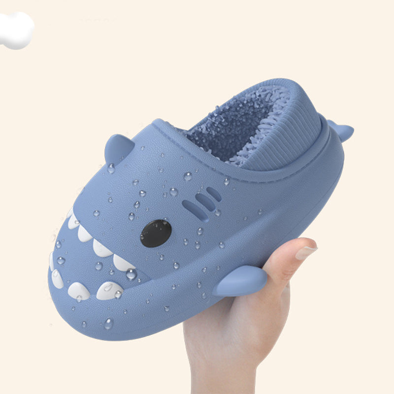 Couple Shark Slippers Warm Winter House Shoes