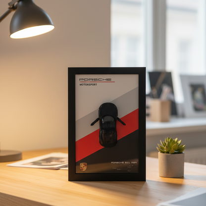 Black Sports Car Wall Frame (8x12 inches)