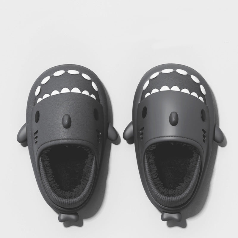 Couple Shark Slippers Warm Winter House Shoes
