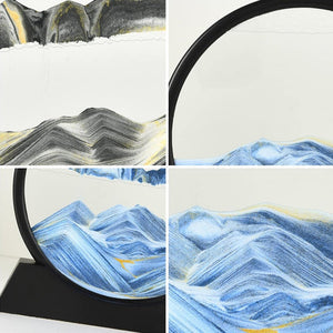 Round Flowing Sand Art Lamp