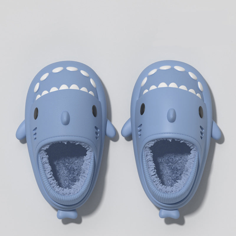 Couple Shark Slippers Warm Winter House Shoes