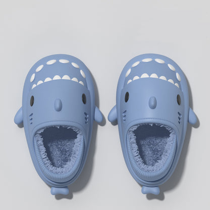 Couple Shark Slippers Warm Winter House Shoes