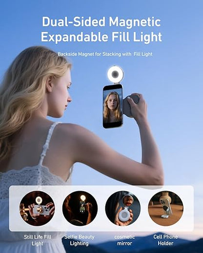 TELESIN Magnetic Camera Grip & LED Selfie Light – Pro Content Creator Bundle
