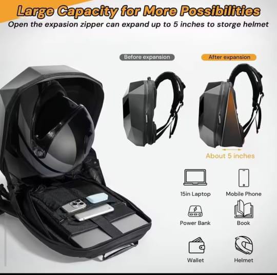 LED Motorcycle Backpack with LED Eye
